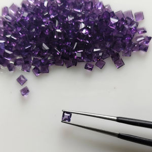 Ametista Africana Natural, Corte Cuadrado Escalonado de 2.5MM, Color Púrpura, Gemas Sueltas de la Mejor Calidad para Joyería, Gemas de Red Mountain - Product Image 1