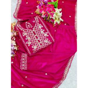 Magnifique ensemble haut et dupatta pour soirée, taille XL - Product Image 4