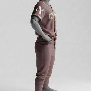 Uniforme de Béisbol con Logotipo Blanco en la Parte Delantera para Hombre, con Impresión Sublimada y Material 100% Poliéster de Alta Calidad, Manga Corta, RIVIAN ATLANTIC - Product Image 4