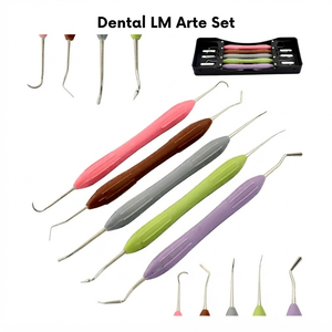 Kit de Instrumentos para Rellenos Dentales de Composite, 5 Piezas, Mango de Silicona, Manual, Clase I, Hecho en Pakistán - Product Image 4