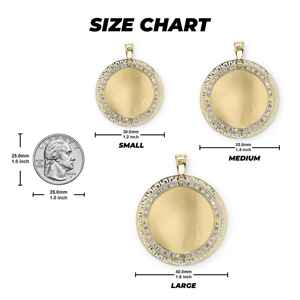 Colgante de Estilo Griego con Imagen Personalizada, Plata con Moissanita, Chapado en Oro Rosa, Unisex, Estilo Hip Hop - Product Image 4
