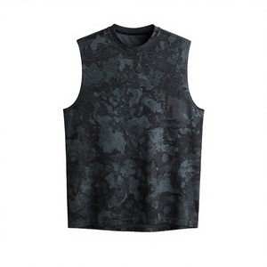 Camiseta Deportiva sin Mangas con Estampado de Camuflaje para Hombre, Ajuste Deportivo, Secado Rápido, Ecológica, para Entrenamiento Muscular - Product Image 1