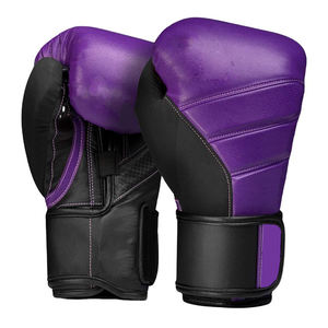 Gants de boxe professionnels en cuir de haute qualité, à lacets, design personnalisable, imperméables, sangle réglable pour adulte - Product Image 1