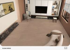 Azulejos de porcelana de alta calidad con superficie satinada 600X1200 de gran formato para pisos y paredes en proyectos de villas, apartamentos y hoteles. - Product Image 4