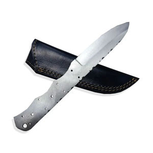 Couteau d'extérieur multifonctionnel Burraq CCustom fait main en acier Damas, motif goutte de pluie, 7,5 pouces, cadeau idéal, OEM - Product Image 1