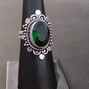 Beautiful Green Tourmaline <b>Ring</b> 925 Sterling Silver Handmade Jewelry Gift For Women Birthday Luxury Elegant - Product Image 3