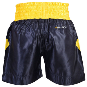 Shorts en satin bleu marine pour homme, couleur unie, taille mi-haute, élastique, séchage rapide, décontracté, 100 % polyester, tissu tricoté - Product Image 4