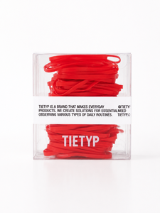 Élastiques à cheveux TIETYP, bandeaux en caoutchouc élastique, couleur unie, minimaliste, moderne, usage quotidien, pour femmes, emballage en carton, fabriqué en Corée - Product Image 1