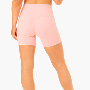Nouveau design – Short de sport respirant et écologique pour femme, taille haute, grande taille, en tricot, avec cordon de serrage et poche zippée - Product Image 5