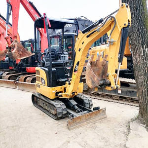 Mini-excavatrice de bonne qualité de 2 tonnes, excavatrice sur chenilles Cat 301.7CR, mini-pelleuse à bas prix, d'occasion, 1T 2T CAT 301.7CR - Product Image 1