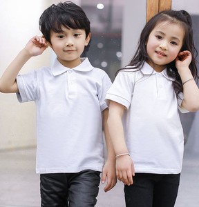 Camiseta Polo Infantil Personalizada de Manga Corta, Tejida, Lisa, Informal, para Niños y Niñas - Product Image 4