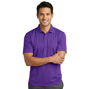 Chemise polo respirante pour homme en polyester, idéale pour le golf, le sport, la gym, séchage rapide, pull-over athlétique, décontractée, promotionnelle, pour équipe. - Product Image 5