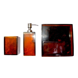 Modern Resin Portable Bathroom Set Rectangle Five-Piece Soap Dish <b>Toothbrush</b> <b>Holder</b> Soap Dispenser Tray Wall-Mounted Convenient - Product Image 2