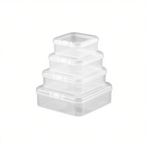 Scatola portaoggetti in plastica Ilan 1,9x4,5x4,5 cm, set da 4 pezzi, contenitore per piccoli oggetti - Product Image 1