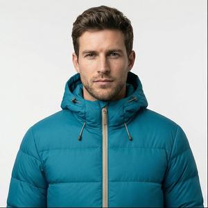 Haute qualité hommes en plein air hiver veste de Ski respirant chaud coupe-vent bouffant fermeture à glissière décontracté grande taille tissu imperméable - Product Image 2