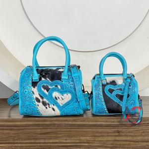 Nouveau Sac de Voyage de Luxe en Cuir de Vachette Véritable Fait Main par un Designer 2026 – Sac Polochon Portable Style Western pour Week-end - Product Image 1