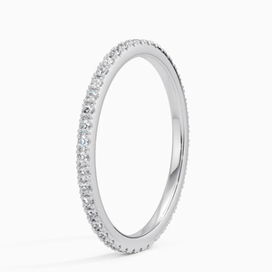 Brilliant 925 Sterling <b>Silver</b> Gold Plated Moissanite <b>Eternity</b> <b>Ring</b> for Women Fine Wedding Jewelry and Anniversary Gifts - Product Image 2
