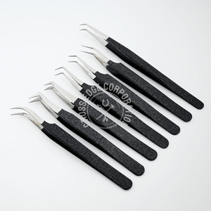 แหนบต่อขนตาแบบกรรไกรปลายโค้ง35 45 90องศา - Product Image 1