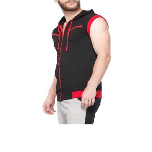 Vêtements de sport de haute qualité pour hommes, vêtements de fitness, sweat à capuche sans manches avec fermeture éclair - Product Image 2