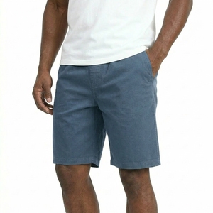 Men Cotton <b>Shorts</b> Soft Breathable Lightweight Summer Casual Gym Running Fitness Sports Elastic Waist Pocket Comfort Wear - Product Image 3