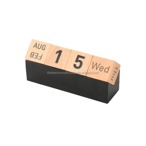 Calendario Numérico de Adviento de Bloques de Madera Hechos a Mano, Calendarios de Escritorio de Madera de Alta Calidad al Mejor Precio para Decoración del Hogar y la Oficina - Product Image 2