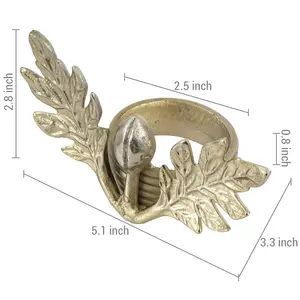 Porte-serviettes en métal fait main de qualité supérieure, prix compétitif, en stock pour les fêtes - Product Image 3