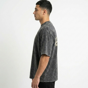 Camiseta Oversize Vintage para Hombre con Lavado Ácido, 280GSM, 100% Algodón Pesado, Hombro Caído, Estilo Urbano, Personalizable con Logotipo 3D - Product Image 3