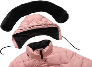 Women's Lightweight <b>Packable</b> Hooded Winter Quilted Puffer <b>Jacket</b> Detachable Sleeves Hat Zipper Closure Waterproof Wool - Product Image 5