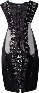 Corset en cuir véritable pour femme, sexy, gainant, moderne, brodé, pour grandes tailles, respirant - Product Image 4