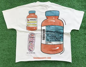 เสื้อบ็อกซี่แขนยาวสำหรับผู้ชายเสื้อสตรีทแวร์ปักโลโก้สองชั้นลายพิมพ์ลายดิจิตอลสีทึบ - Product Image 5