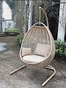 Ensemble de mobilier d'extérieur moderne le plus vendu, cadre en aluminium, lit de repos en rotin tressé, non pliable, pour hôtels, villas, usage diurne - Product Image 4