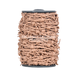 Decorative Twisted <b>Leather</b> Barbed Wire Cord for <b>Bracelet</b> Necklace Jewelry Making Durable Cowhide Craft Cord Wholesale - Product Image 1