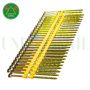 Qualité d'exportation Fabriqué au Vietnam Clous en acier de 3'' x 0.120, 4000 pièces, tête ronde/tige lisse, pour le travail du bois, jaune - Product Image 5