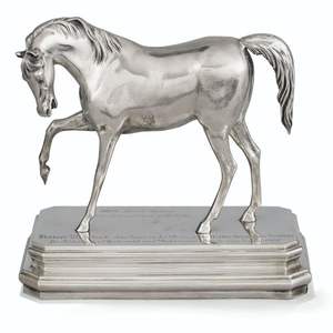 Escultura de caballo de aluminio fundido de diseño, figura equina galopante, arte metálico premium para decoración de interiores de alta gama. - Product Image 5