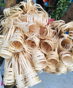 Factory Price Natural Handmade Bamboo Foldable Vintage Kitchen Use Cup Holder for <b>Coffee</b> Cup Take Away Disposable Best Price - Product Image 4