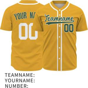 Meilleur Maillot de Baseball pour Homme Personnalisable avec Logo, Design Bicolore, Nom et Numéro d'Équipe, Vestes Courtes d'Été Respirantes et Légères - Product Image 1