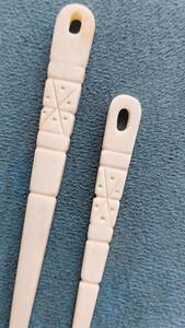 Aguja de Tejer de Hueso Natural Hecha a Mano, Herramienta de Costura Tradicional, Aguja Lisa y Pulida, Accesorio de Tejido Artesanal Duradero - Product Image 2