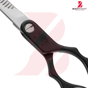 กรรไกรซอยผมคุณภาพสูงจากผู้ผลิตชั้นนำ ใบมีดสแตนเลส ด้ามจับพลาสติกสีดำ กรรไกรตัดแต่งทรงผมระดับมืออาชีพ - Product Image 5