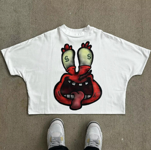 T-shirts en coton 100 % pour hommes, personnalisables, qualité supérieure, grande quantité, coupe ample, tricoté, imprimé léopard, écologique, vente en gros - Product Image 4