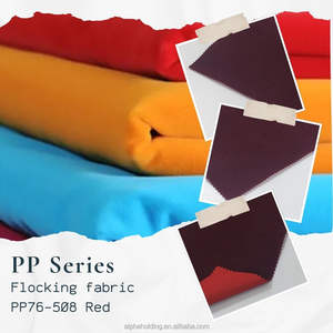 Manufacture Rayon Pile Woven Backing Pigpell Flocking Cloth 54" 70Y Jewelry Packaging PP76-508 Red - Product Image 2