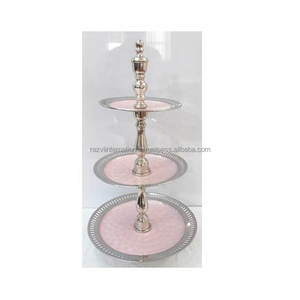 Elegante Soporte para Pastel, Tamaño Personalizable, Estilo Ins, Herramienta para Pastel de Acero Inoxidable, Cristal, Sostenible, Hecho a Mano, Apto para Lavavajillas, Caja - Product Image 2