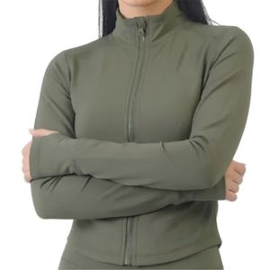 Veste de yoga pour femme, haute élasticité, extensible dans 4 directions, fermeture éclair intégrale, vêtements de sport pour la course à pied, la remise en forme et l'entraînement, coupe régulière, respirante - Product Image 1