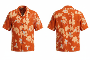 Camisa de Vestir de Franela de Manga Larga para Hombre con Diseño Floral Personalizado, Camisa Casual de Verano con Botones, Transpirable, Ecológica y de Secado Rápido - Product Image 5