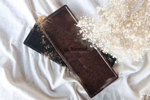 Bandeja de Resina Moderna Premium Hecha a Mano, Elegante Plato de Servir Móvil para el Hogar Tradebyd - Product Image 4