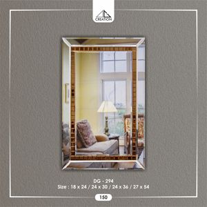 Este espejo de cuerpo entero está diseñado para ser un punto de atención llamativo que combina la elegancia clásica con la versatilidad del arte decorativo. - Product Image 5