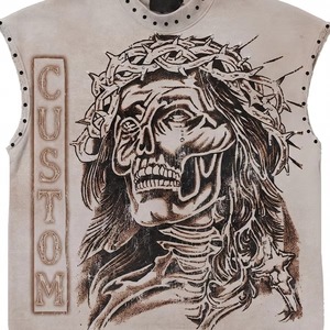 Débardeur graphique personnalisé avec strass, 100 % coton, tissu doux et respirant, sans manches, séchage rapide, écologique, col rond, Rouse Sports - Product Image 6