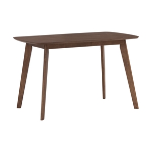Mesa de Centro Rectangular de Madera de Nogal de 120 cm, Estilo Mid-Century, para 4 Personas, para Cafetería y Hogar, Base de Madera Sólida y Duradera, Disponible en Stock - Product Image 1