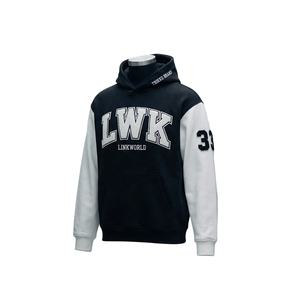 High Quality Wholesale Autumn Solid Embroidered Hooded Street Wear Custom Men's Hoodies Sweatshirts - Product Image 2