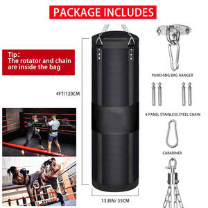 Sac de frappe robuste pour l'entraînement de boxe et de fitness, équipement suspendu durable pour les arts martiaux - Product Image 3