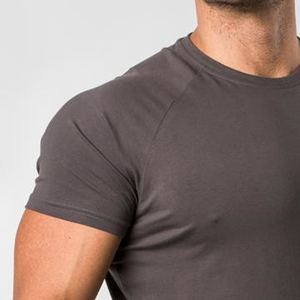 Men's Regular Fit Embroidered Raglan Sleeve O-Neck Jersey T-Shirt Print Casual Polyester/Cotton Breathable Front <b>Logo</b> Length - Product Image 3